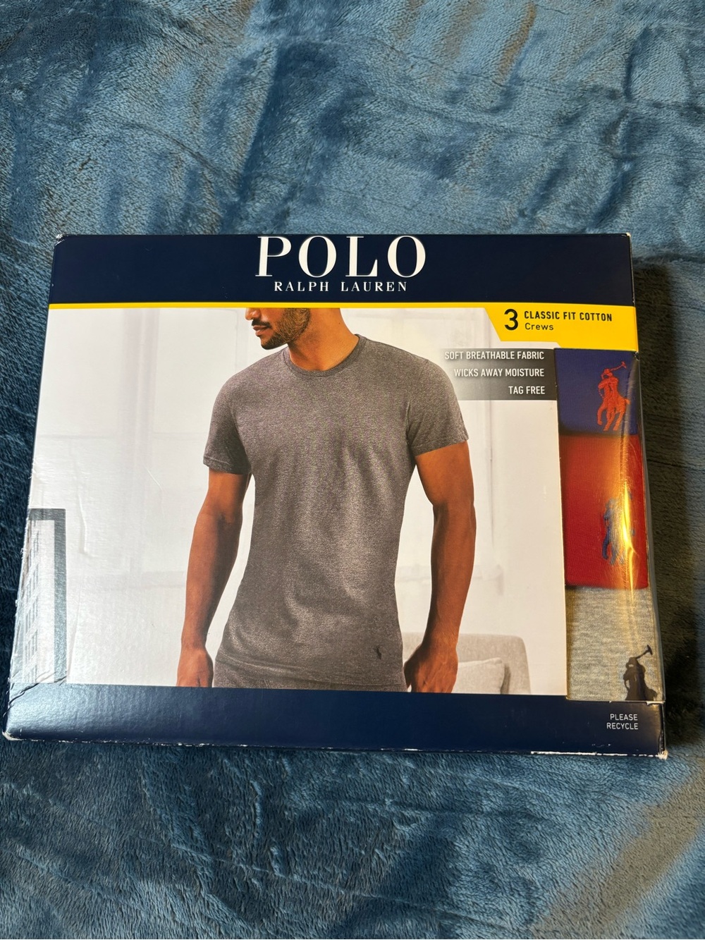 Polo by Ralph Lauren Men’s Crew T-Shirt Pack – Gray